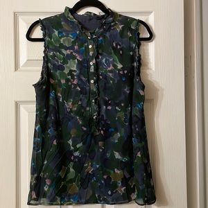 J. Crew silk sleeveless silk shirt